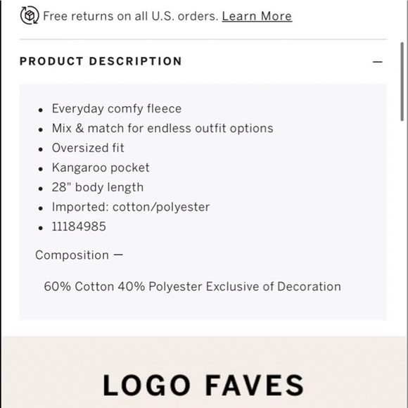 PINK VS bling classic pant bling long sleeve campus tee PULLOVER HOODIE - Picture 16 of 16